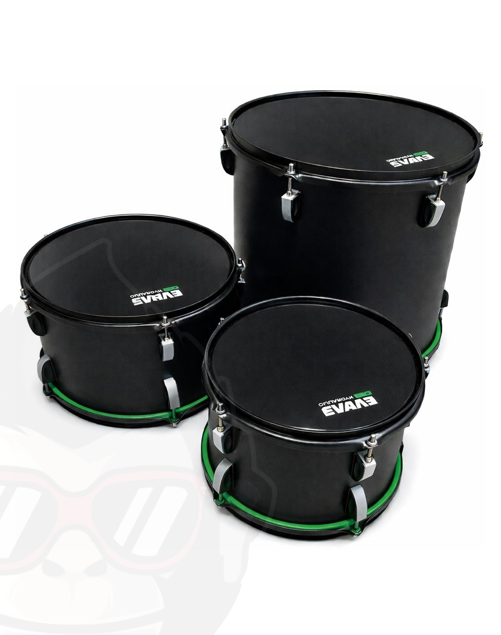 MnkDrms BlackPunch green PowerTom Set BLCKPNCH_PTG_SET